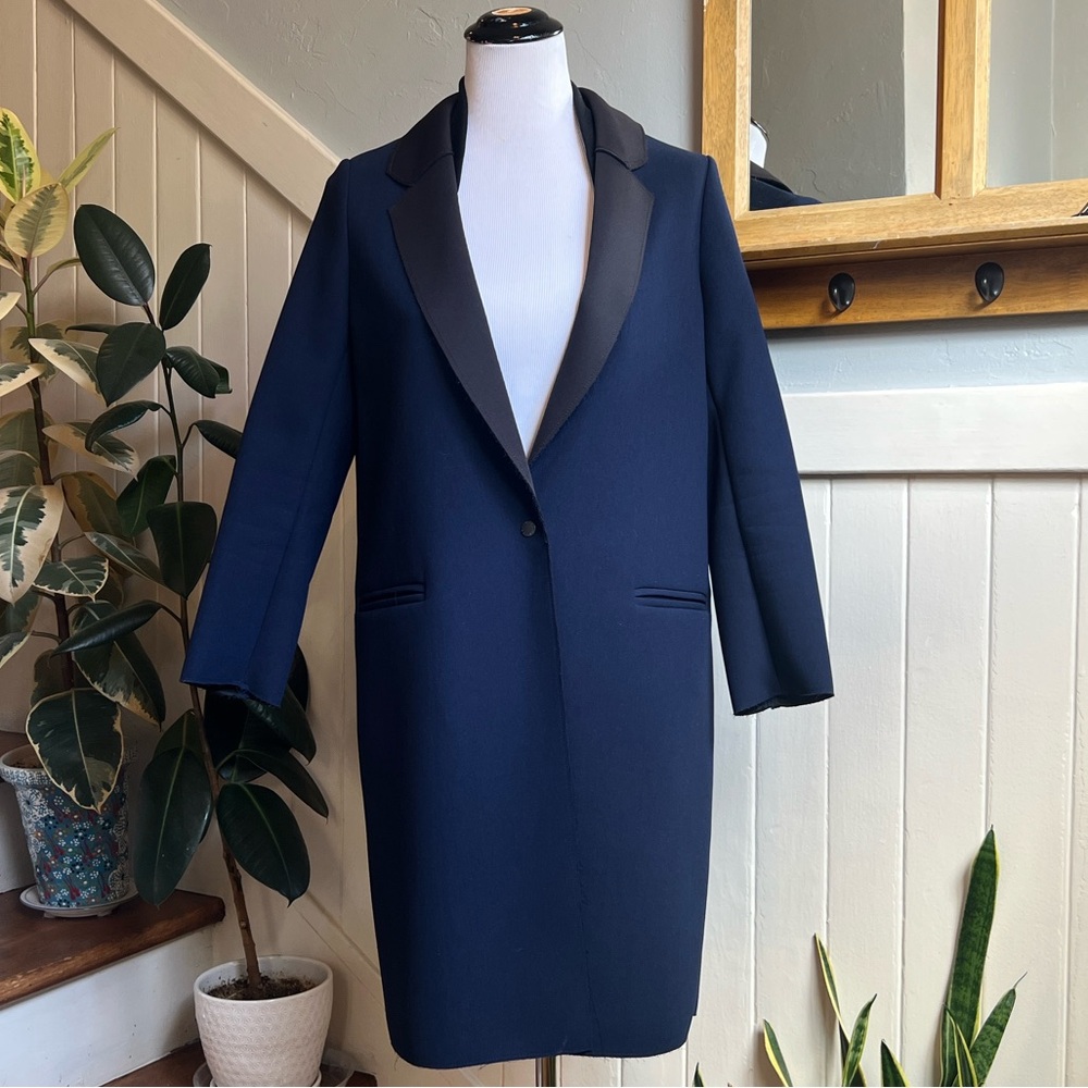 Eleven Paris Navy Blue Women's Coat